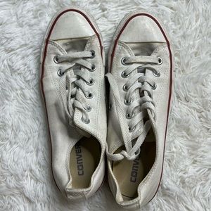 Converse All Star low rise white sneakers